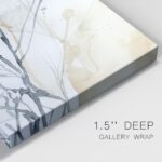 Renditions Gallery Canvas Botanical Art Prints for Living Room Misty Wildflower with Stem Abstract Nature Wall Hanging Decorations for Kitchen Office Home - 12"X24" LT521 - Image 7