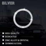 1797 Compatible Clock for Lexus Accessories Bling Parts NX NX200 NX300 F Sport AWD FWD Time Cap Covers Decal Interior Decoration Women Men Crystal Stylish Cute Silver - Image 6