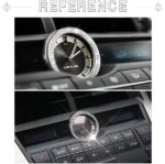 1797 Compatible Clock for Lexus Accessories Bling Parts NX NX200 NX300 F Sport AWD FWD Time Cap Covers Decal Interior Decoration Women Men Crystal Stylish Cute Silver - Image 7