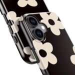 DEENAKIN for iPhone 16 Case - Wireless Charging Compatible - Dual-Layer Hard Shell & Silicone Cover - Shockproof Protective Phone Case with Trendy Cute Designs for Women - Elegant Ivory Flower - Image 7