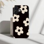 DEENAKIN for iPhone 16 Case - Wireless Charging Compatible - Dual-Layer Hard Shell & Silicone Cover - Shockproof Protective Phone Case with Trendy Cute Designs for Women - Elegant Ivory Flower - Image 8