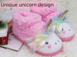 Girls Bunny Slippers Toddler Slippers Cute Rabbit Warm Plush Comfortable Winter House Shoes Cozy Soft Memory Foam Fuzzy Slipper(See Sizes) - Image 3