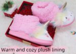 Girls Bunny Slippers Toddler Slippers Cute Rabbit Warm Plush Comfortable Winter House Shoes Cozy Soft Memory Foam Fuzzy Slipper(See Sizes) - Image 4
