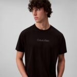 Calvin Klein Men's Logo Sleep Tee Black - Image 5