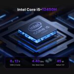 BOSGAME P2 Mini PC Intel i5-12450H (12th Gen, 8-Core) | 16GB DDR4 512GB NVMe SSD | Triple 4K Display(HDMI/USB-C/DP) | Dual 2.5G LAN | Wi-Fi 6 & BT 5.2 | Win 11 Pro | Compact Desktop for Office, HTPC - Image 3