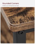 VASAGLE Kitchen Island with 3 Shelves, 47.2 Inches Width Kitchen Shelf with Large Worktop, Stable Steel Structure, Industrial, Easy to Assemble, Rustic Brown and Black UKKI01BX - Image 9