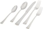 Lenox Silverware Set For 12, Portola 65-Piece Flatware Set with Serving Utensils, Service For 12, 18/10 Stainless Steel Flatware, Dishwasher Safe, Knives Spoons and Forks (Silver, 65 pieces) - Image 4