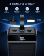 Portable Charger 60000mAh Power Bank - 22.5W Fast Charging External Battery Pack, LED Display USB C Portable Cell Phone Charger for iPhone 15/14/13 Pro, Android, Samsung Galaxy, Etc - Image 5