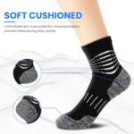 IRAMY Ankle Compression Socks for Men Athletic Running Socks with Cushioned Support 3/5 Pairs - Image 5