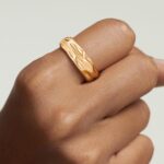 Gold Rings for Women Trendy 14K Gold Plated Dainty Band Stackable Chunky Rings Minimalist Finger Jewelry Gifts Size US6-8 - Image 4