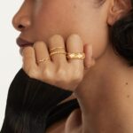 Gold Rings for Women Trendy 14K Gold Plated Dainty Band Stackable Chunky Rings Minimalist Finger Jewelry Gifts Size US6-8 - Image 5