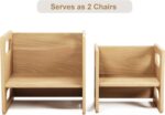 Montessori Weaning Table and Chair Set,Real Hardwood, Desk for Toddler Reading,Snack Time,Playroom,Activity Cube,Step Stool,1-3 Year Old Kids Montessori Furniture - Image 6