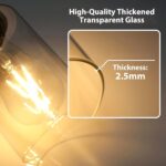 IZORRO Modern Bathroom Light Fixtures, 4 Light Black Vanity Lights, Bathroom Lighting Fixtures Over Mirror with Clear Glass for Living Room Cabinet Bedroom - Image 6