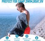 4Monster 4 Pack Microfiber Camping Towel Quick Dry, Super Absorbent Travel Towel with Waterproof Bag, Lightweight Boat Towel for RV, Sport, Gym, Beach, Pool, Swim,Family Trip - Image 3