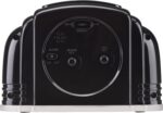 Crosley Vintage Art Deco Analog Alarm Clock, Quiet Ticking, Automatic Dimmable Smart Light, Simple Controls, (Black) - Image 4