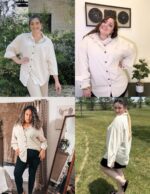 IN'VOLAND Womens Plus Size Corduroy Shirt Long Sleeve Button Down Shirts Fall Blouses Tops Casual Jacket Shacket - Image 6