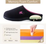 VeraCosy Women's Two-Tone Slippers Soft Comfy Knit Memory Foam Non-slip Indoor Outdoor House Shoes - Image 5