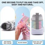 Toddler Girls Sneakers Kids High Top Casual Canvas Shoes with Sparkle Color Change Flipping Sequins - Image 5