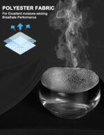 CRYSULLY Men's Long Sleeve 1/4 Zip Shirts Sun Protection Pullover UPF 50+ Rash Guard Running Lightweight T Shirt - Image 7