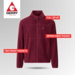 Gerry Mens Fleece Jacket – Zip Up Sweater, Lightweight Athletic Sweater, Warm Soft Polar Full Zipper Jacket, Mock Neck - Image 6