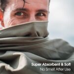 4Monster Quick Dry Travel Towel with Case & Carabiner – Super Absorbent Microfiber Gym & Camping Towel. Compact, Lightweight, Fast Drying for Beach, Swimming, Hiking, Backpacking - Image 5