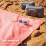 4Monster Quick Dry Travel Towel with Case & Carabiner – Super Absorbent Microfiber Gym & Camping Towel. Compact, Lightweight, Fast Drying for Beach, Swimming, Hiking, Backpacking - Image 8