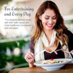 Mikasa Harmony 65-Piece 18/10 Stainless Steel Flatware Set, Service for 12, Polished Silverware with Serving Utensils, Dishwasher Safe - Image 6