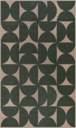 Lahome Modern Geometric Easy Jute 3x5 Entryway Washable Rug, Green Outdoor Carpet for Porch Patio, Neutral Semi-Circle Indoor Mat for Living Room Office Classroom - Image 10