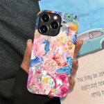 DAIZAG Phone Case Compatible with iPhone 13 Pro Max,Pink Sea Creature Turtle Mixed 2 Layer Soft Silicone+Hard PC Ddouble Protection Ultra-Thin Phone Case for iPhone 13 Pro Max - Image 7