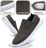Men's Slip-On Shoes | Casual Breathable Sneakers with Mesh Upper | Non-Slip Walking & Work Loafers for Men - Image 5