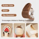 Toddler Girl Mary Jane Dress Leather Shoes, Little Girls Princess Ballet Flats - Image 7
