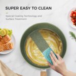 MAISON ARTS 17 Piece Pots and Pans Set Non Stick, Kitchen Cookware Sets with Nonstick Granite Stone Coating, Suitable for Induction Cooktops, Green - Image 9