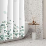 Green Eucalyptus Leaves Shower Curtain Modern Minimalism Branches Leaf for Bathroom Shower Curtain Decor Waterproof Polyester Fabric with Hooks, 72x96 Inch - Image 5