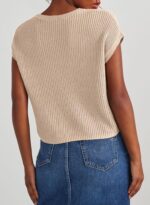 Dokotoo Women's Casual Short Sleeve Loose Tunic Tops Lightweight Knit Spring Pullover Sweater Blouses - Image 6