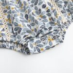 Simplee kids Baby Girl Romper Floral Long Sleeve Ruffle Romper Bodysuit Summer Spring Outfits - Image 5