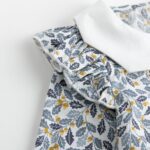 Simplee kids Baby Girl Romper Floral Long Sleeve Ruffle Romper Bodysuit Summer Spring Outfits - Image 7