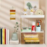 2 Sets 6 Drawers Makeup Organizer – 5 Tier Bathroom Organizers and Storage, Versatile Perfume Vanity Organizer, Ideal for Cosmetic, Large Skincare, Face Mask, Office Supplies, Amber - Image 6