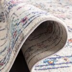SAFAVIEH Area Rug 9x12 - Madison Collection - Large - Cream & Blue, Boho Chic Distressed Medallion Design, Non-Shedding & Easy to Clean, Ideal for Living Room, Bedroom, Dining Space (MAD473B) - Image 8