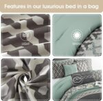 Stratford Park Geometirc Queen Blue Grey Comforter Set, 10 Piece, Jacquard Bedding Comforters & Sets, Bedskirt, Pillows & Shams, - Image 5