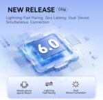 Bone Conduction Headphones, Open-Ear Bluetooth Wireless Sports Headphones with Mic, Bluetooth 6.0, 8H Playtime, Type-C Quick Charge, IPX5 Waterproof Sweatproof Earphones for Running, Cycling, Walking - Image 4