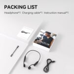 Bone Conduction Headphones, Open-Ear Bluetooth Wireless Sports Headphones with Mic, Bluetooth 6.0, 8H Playtime, Type-C Quick Charge, IPX5 Waterproof Sweatproof Earphones for Running, Cycling, Walking - Image 10