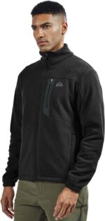 TBMPOY Men's Fleece Jackets Lightweight Full-Zip Fall Jacket Warm Winter Coats Outdoor Hiking with Pockets - Image 8