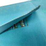 UnionPlus Velvet Travel Jewelry Roll Bag Organizer for Necklace, Elastic Band and Anti-winding, River Blue - Image 5