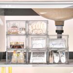 Plastic Drawers Storage, 6 Pack Clear Stackable Storage Drawers, Acrylic Storage Bins with Drawers for Fridge Organizers, Small PlasticDrawers Stackable for Makeup Organizers Cosmetic Display - Image 3