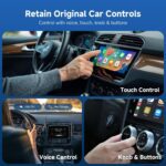 D7 2-in-1 Wireless CarPlay & Android Auto Mini Adapter, Alloy Shell, Compatible with 2016+ Factory-installed Wired CarPlay/Android Auto Vehicle, Plug & Play Car Play Dongle for iPhone & AndroidPhone - Image 7