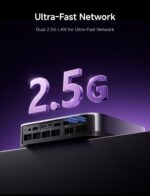 MINISFORUM AI X1 Pro-370 Mini PC AMD Ryzen AI 9 HX 370(12C/24T) 32GB DDR5 1TB SSD Desktop Computer, HDMI|DP|2xUSB4 Output, 2xRJ45 Port, WiFi7, BT5.4, AMD Radeon 890M Graphics, Copilot Support AI PC - Image 5