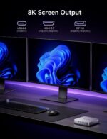 MINISFORUM AI X1 Pro-370 Mini PC AMD Ryzen AI 9 HX 370(12C/24T) 32GB DDR5 1TB SSD Desktop Computer, HDMI|DP|2xUSB4 Output, 2xRJ45 Port, WiFi7, BT5.4, AMD Radeon 890M Graphics, Copilot Support AI PC - Image 9