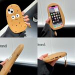3D Potato Case for iPhone Air 6.5" 2025,Cartoon Cute Kawaii Lovely Character Potato Man with Pendant Shape Kids Teens Girls Women Soft Silicone Case - Image 6