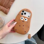 3D Potato Case for iPhone Air 6.5" 2025,Cartoon Cute Kawaii Lovely Character Potato Man with Pendant Shape Kids Teens Girls Women Soft Silicone Case - Image 7