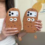 3D Potato Case for iPhone Air 6.5" 2025,Cartoon Cute Kawaii Lovely Character Potato Man with Pendant Shape Kids Teens Girls Women Soft Silicone Case - Image 8
